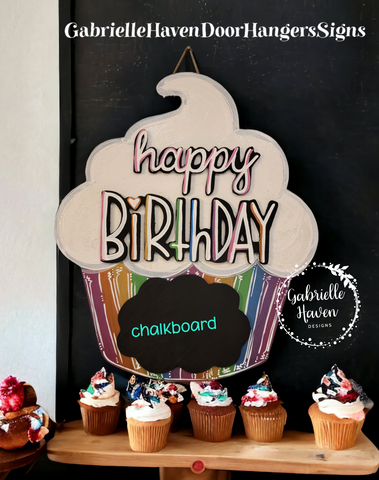 3D Happy Birthday Cupcake Cake