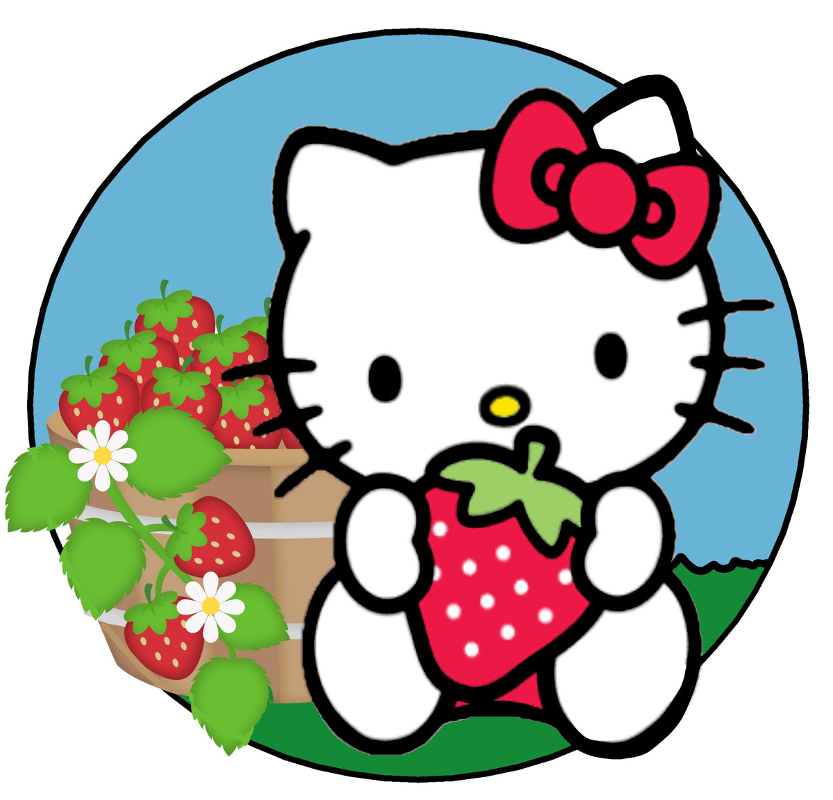 Hello Kitty Strawberry, Hello Kitty Door Hanger Door Sign, Hello Kitty  Statue of Liberty, Hello Kitty 4th Fourth of July Independence Day, Hello  Kitty