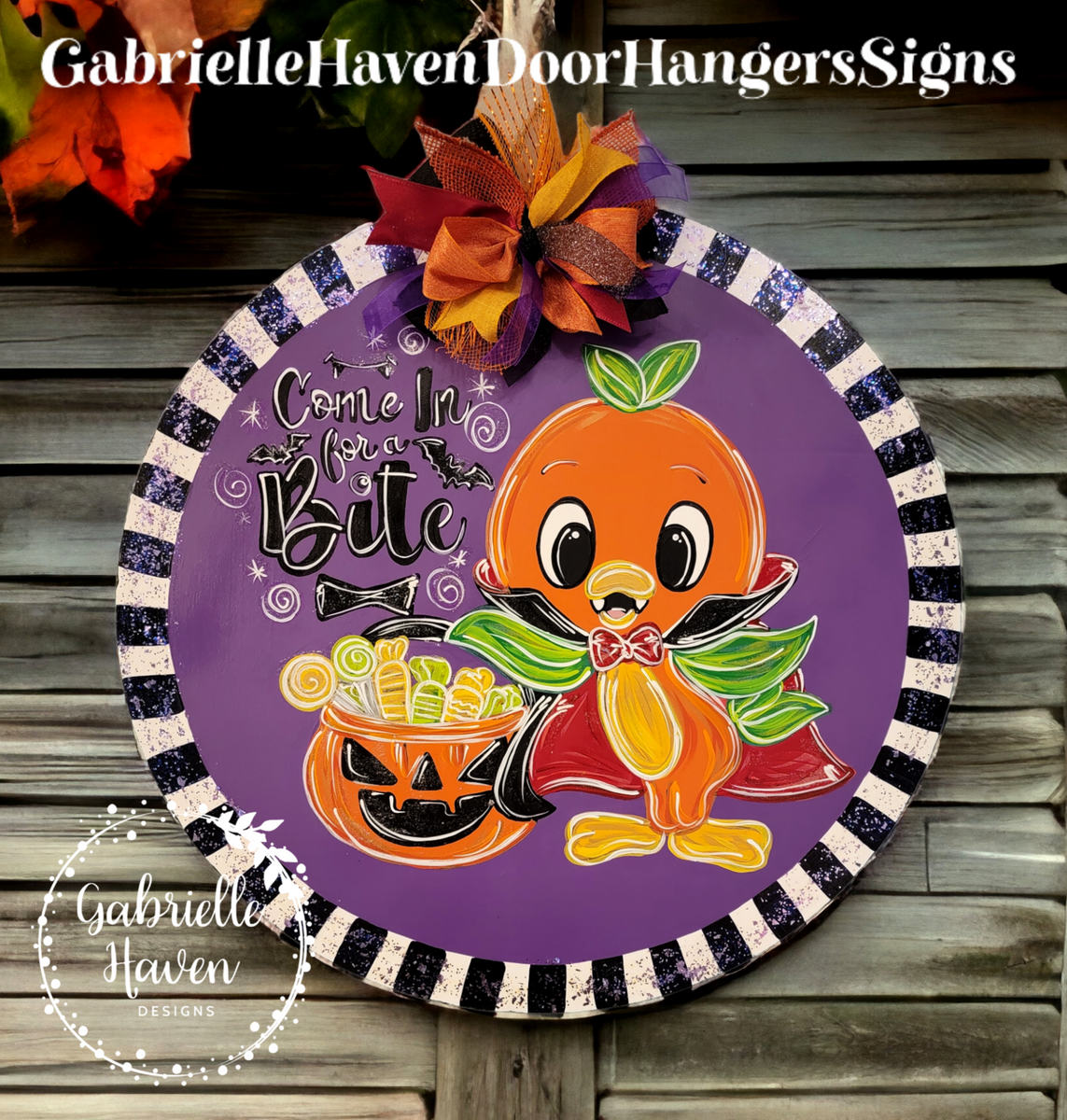 Orange Bird, Orange Bird Figment, Orange Bird Door Decor, Orange