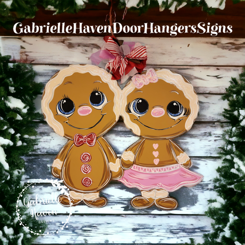 Gingerbread Door Hanger or Sign