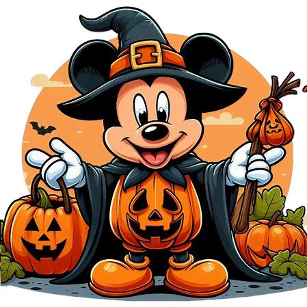 Halloween Witch Hat Pumpkin Costume Mickey 22"