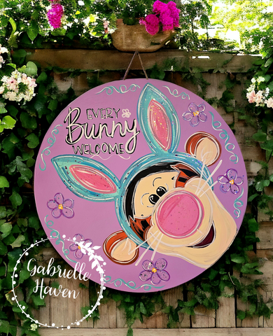 Tigger Spring/Easter "Every Bunny Welcome", 22"