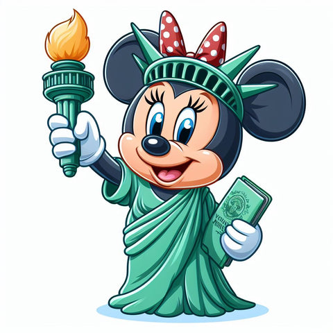 Statue of Liberty Minnie with Bow 22"