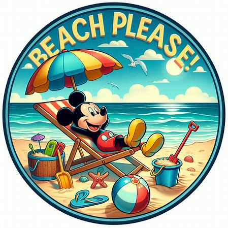 Beach Please Mickey