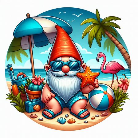 Gnome Summer Beach