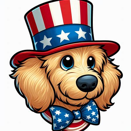 Doodle Dog Uncle Sam Head, 23"