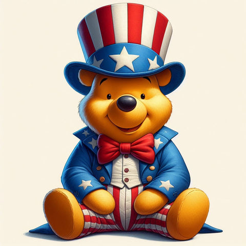 Pooh Uncle Sam, 23"