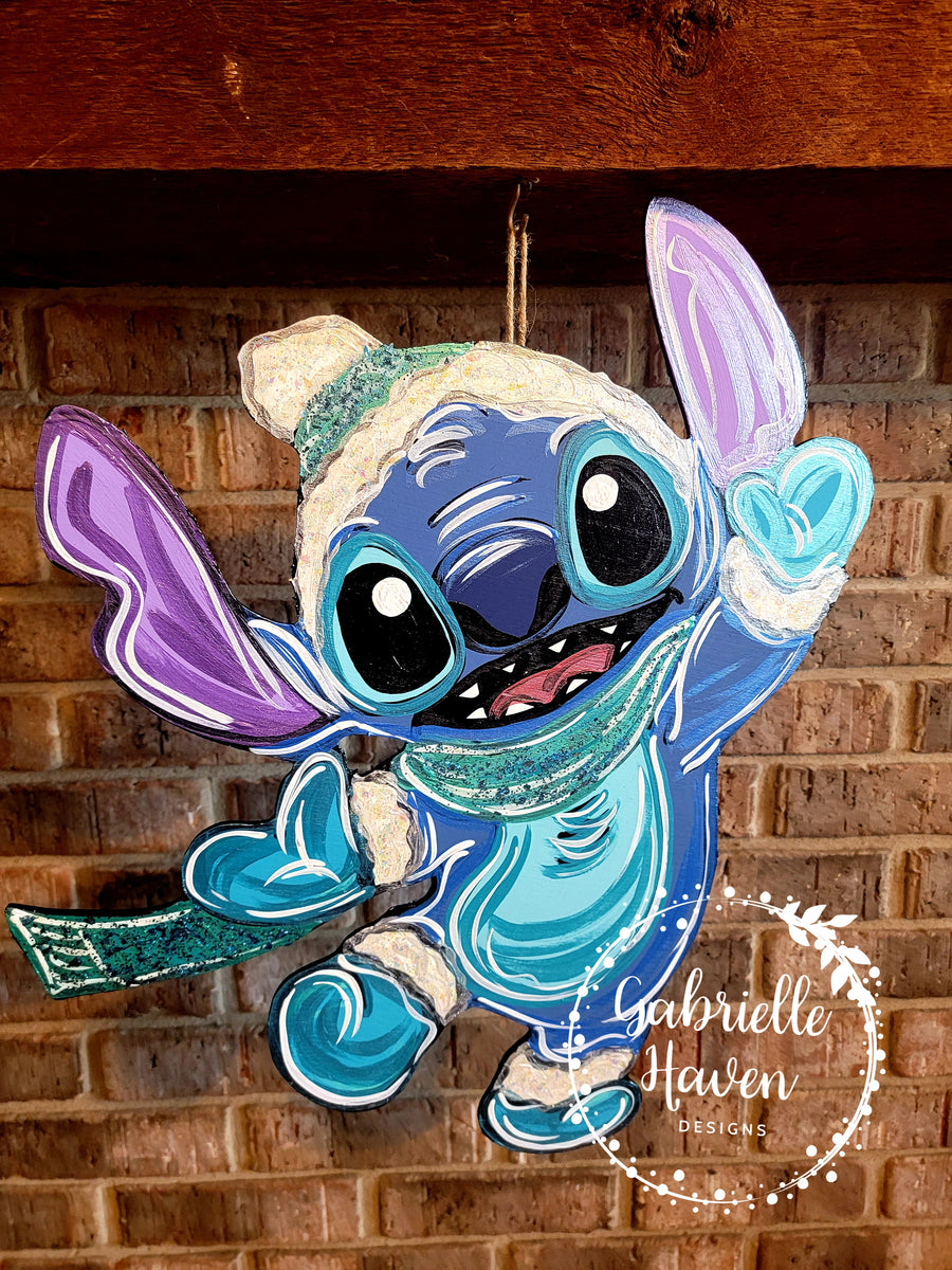 Stitch, Stitch Santa Claus, Stitch Christmas, Lilo Stitch Christmas, Stitch  Door Hanger, Stitch Door Sign, Stitch Wreath, Stitch Welcome Sign,  Christmas Door Hanger, Christmas Door Sign, Christmas Wreath, Christmas  Decor, Christmas Porch