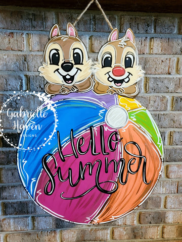 Chip and Dale Summer Beach Ball
