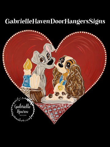 Lady and the Tramp Valentine Spaghetti Heart