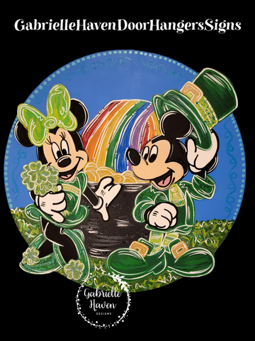 Mickey & Minnie St Patrick's Day
