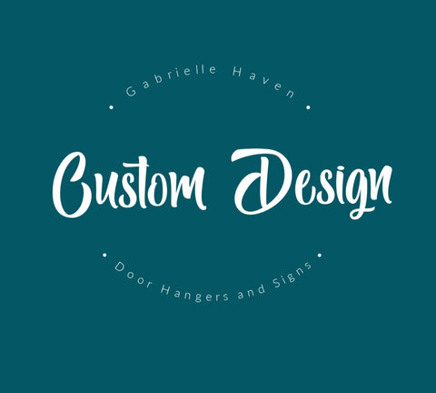 Custom Designed Door Hanger, Custom Yard Sign, Custom Wreath, Hand-painted Door Hanger