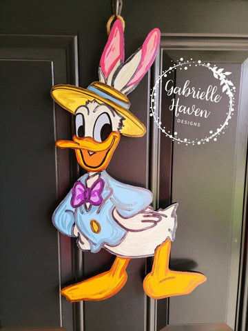 Easter Duck Door Hanger or Sign
