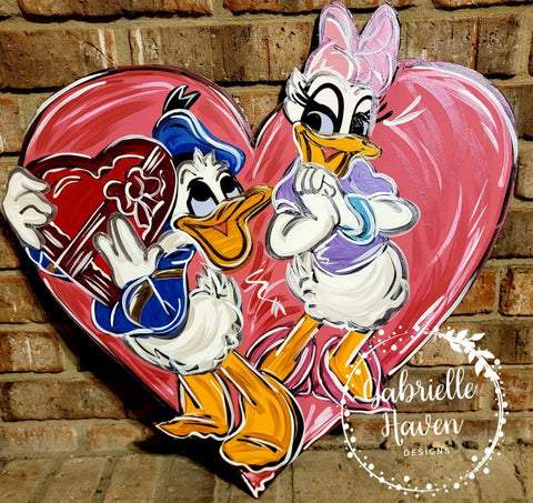 Donald and Daisy Duck Valentine
