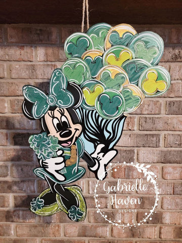 Minnie Mouse St Patrick Balloons