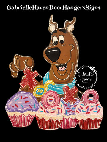 Scooby Doo XOXO Valentine Cupcakes