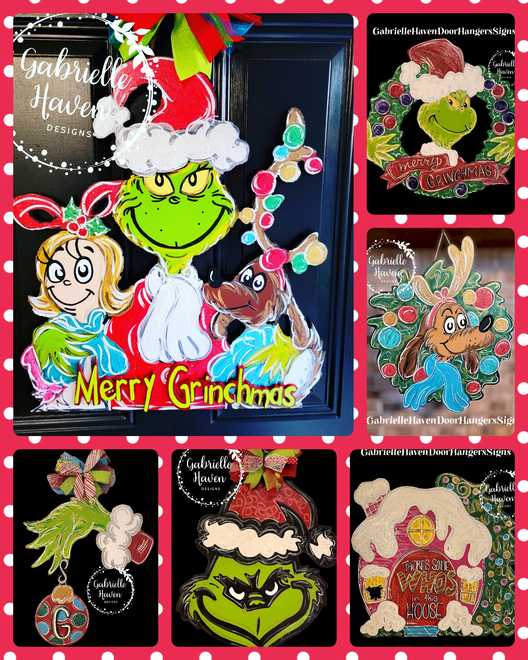 Grinch Door Hanger Collection