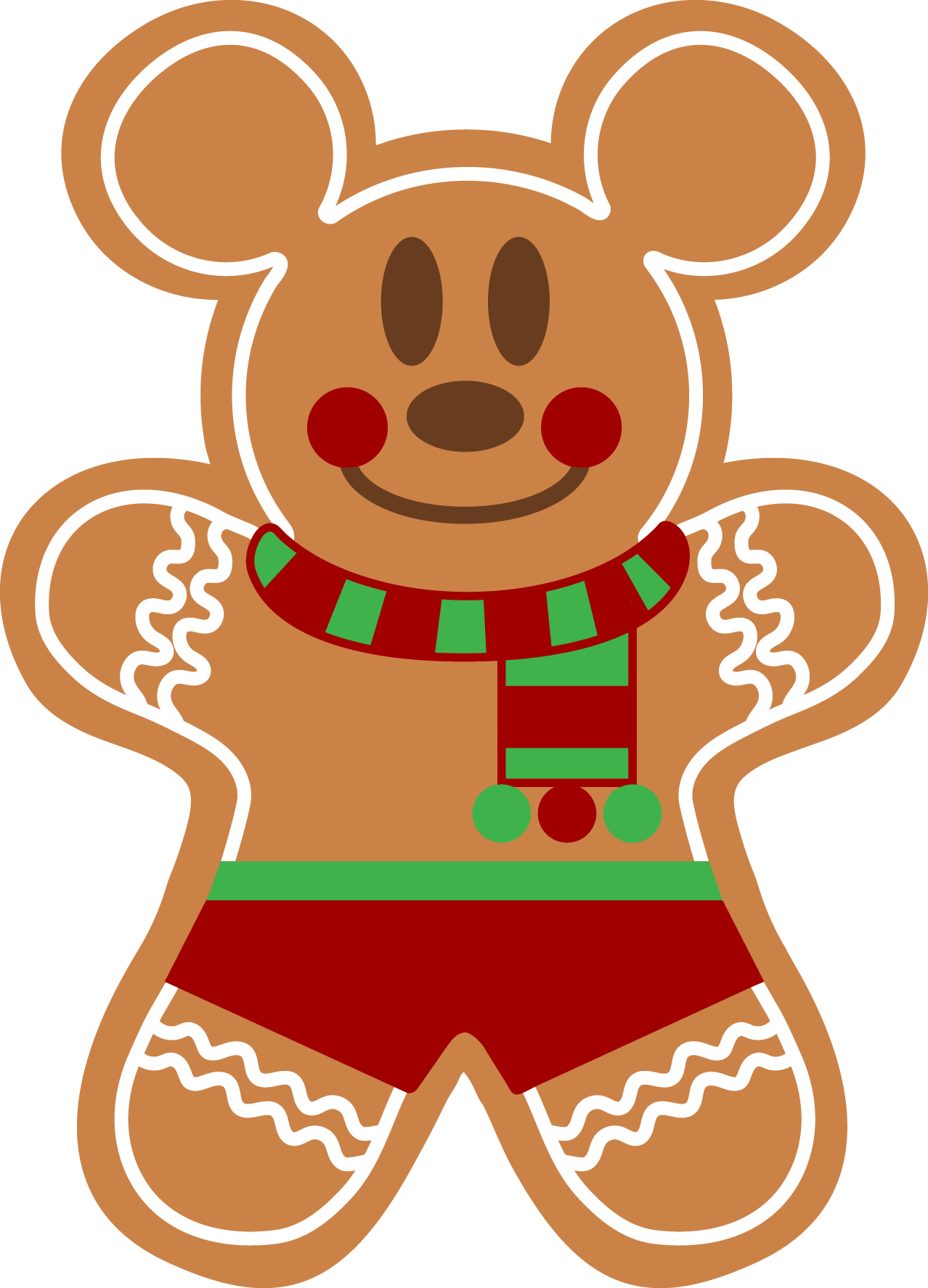 Mickey Gingerbread (Scarf)