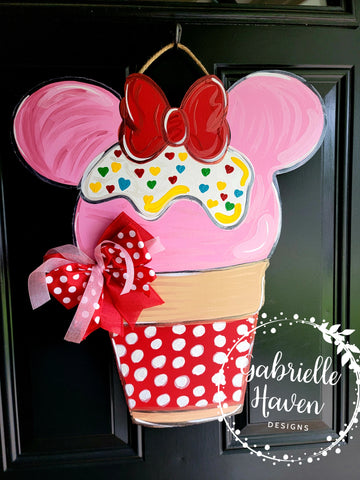 Minnie Mouse Ice Cream Cone