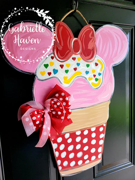 Minnie Mouse Ice Cream Cone