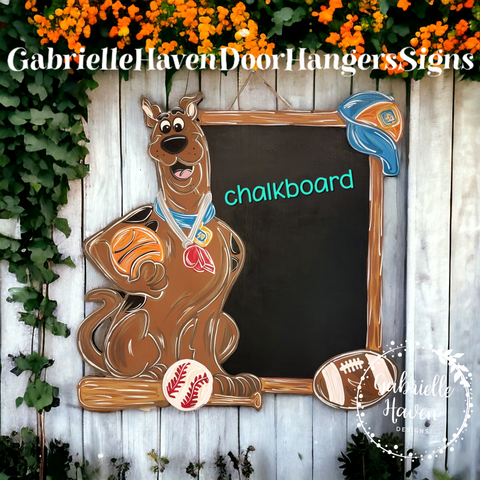 Scooby Doo Gym Teacher Chalkboard Design