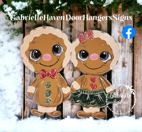 Christmas Gingerbread Couple