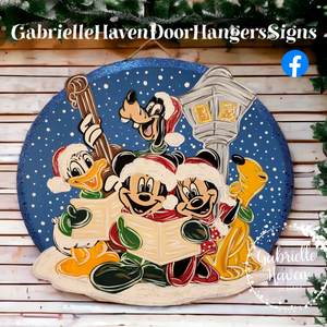 Christmas Caroling Mickey & Friends