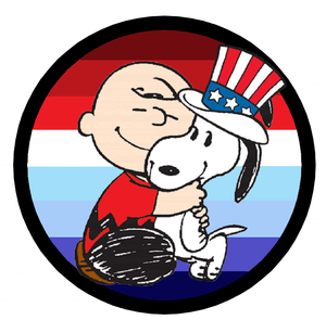 Charlie Brown & Snoopy Patriotic Stripes