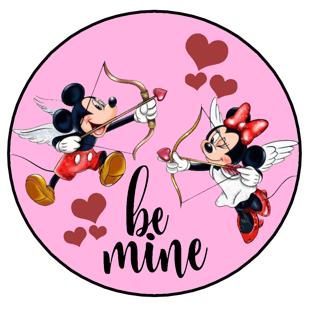 Mickey and Minnie Valentine Cupids, 22"