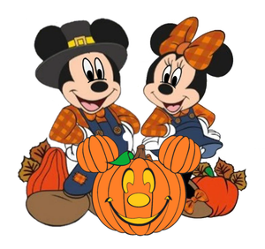 Mickey & Minnie Fall Pumpkins, 3D Mickey Pumpkin Face