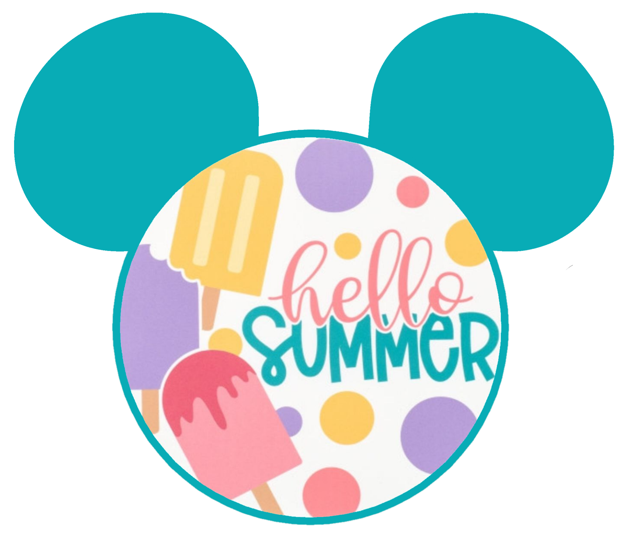 Mouse Ears Popsicle Hello Summer