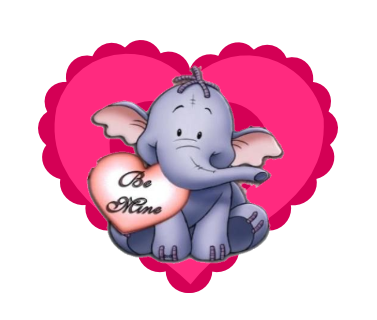 Heffalump Valentine Heart