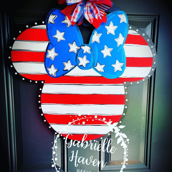 Patriotic Minnie Mouse Ears