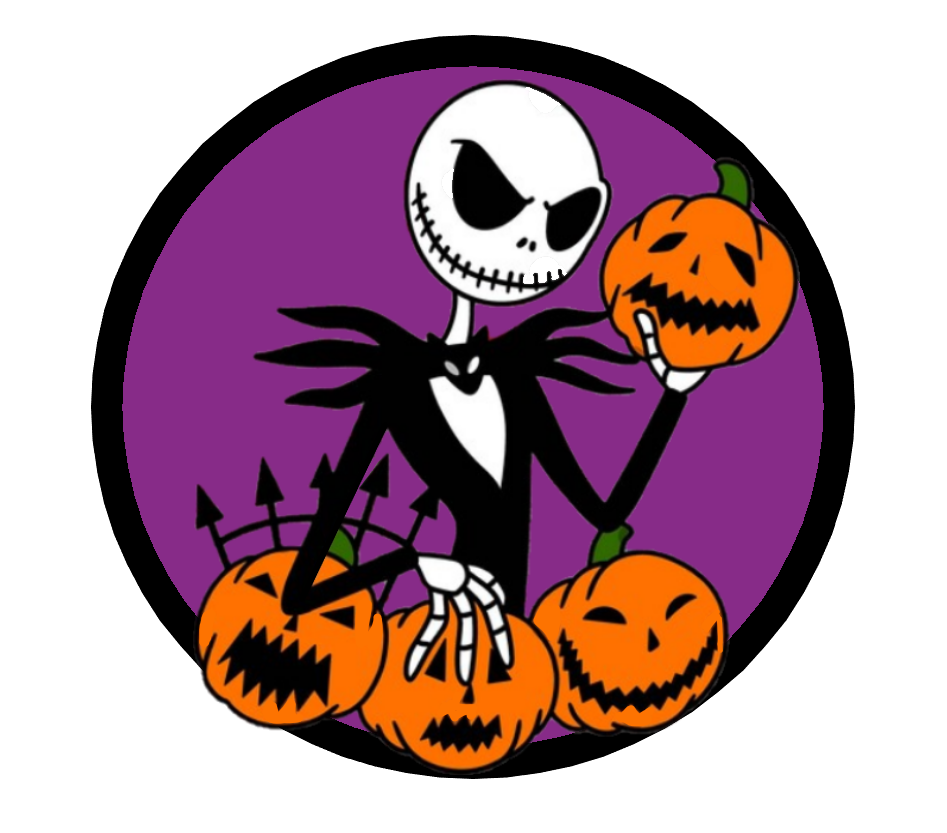 Jack Skellington Pumpkins Round