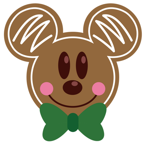 Mickey Gingerbread Head Ornament