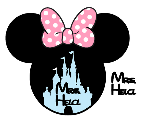 3D Minnie Inspired Castle Mouse Ears, 3D Personalization