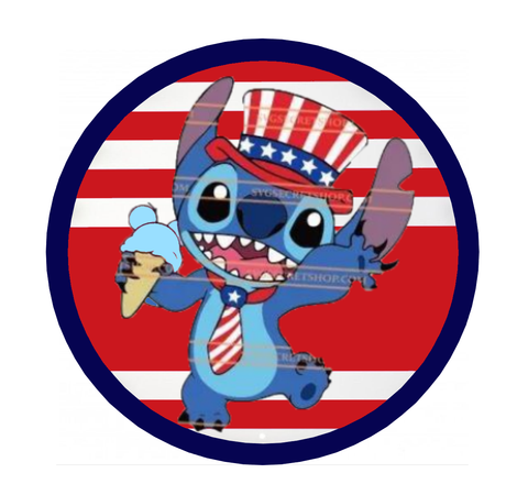 Stitch Patriotic Ice Cream