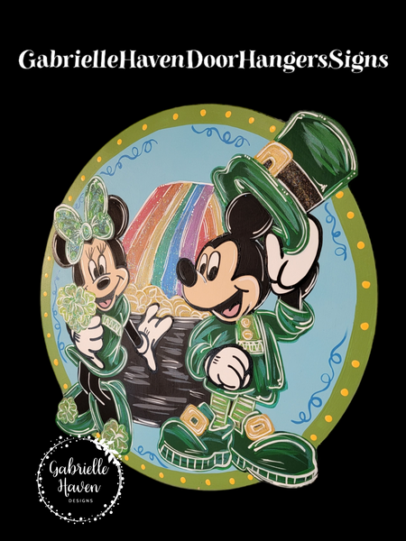 Mickey & Minnie Leprechauns