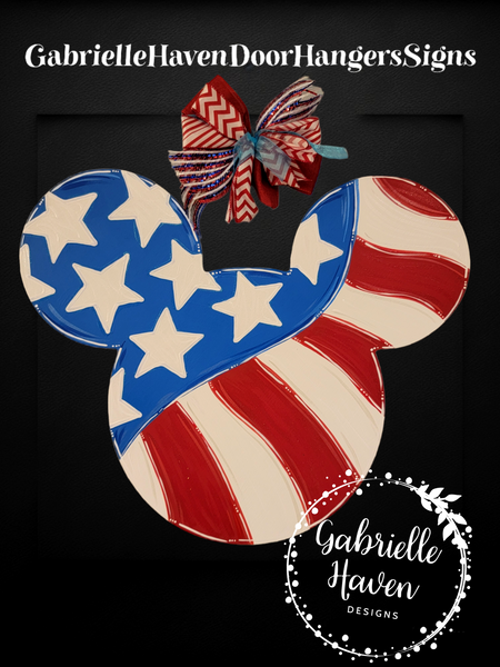 Patriotic Swirl Mickey Mouse Ears