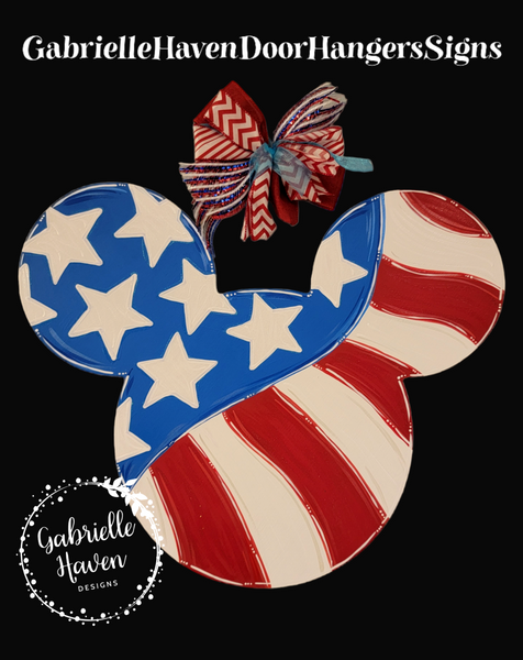 Patriotic Swirl Mickey Mouse Ears