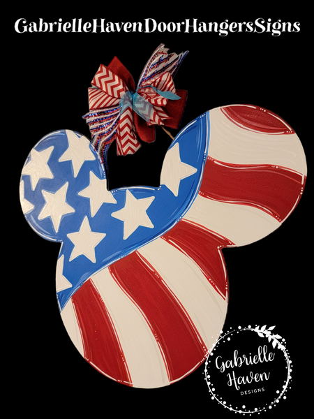 Patriotic Swirl Mickey Mouse Ears