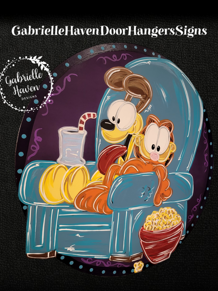 Garfield & Odie Movie Night