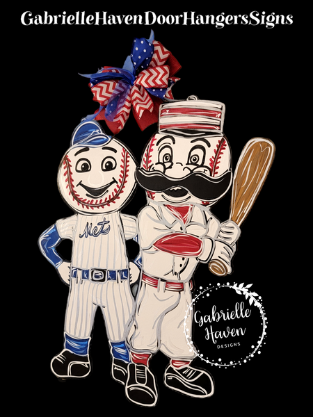 Baseball Mascots, Reds & Mets (ANY teams available)