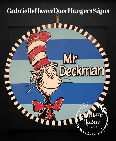 Round Dr Seuss Design, 3D personalization