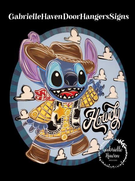 Stitch as Woody Cowboy "Howdy"