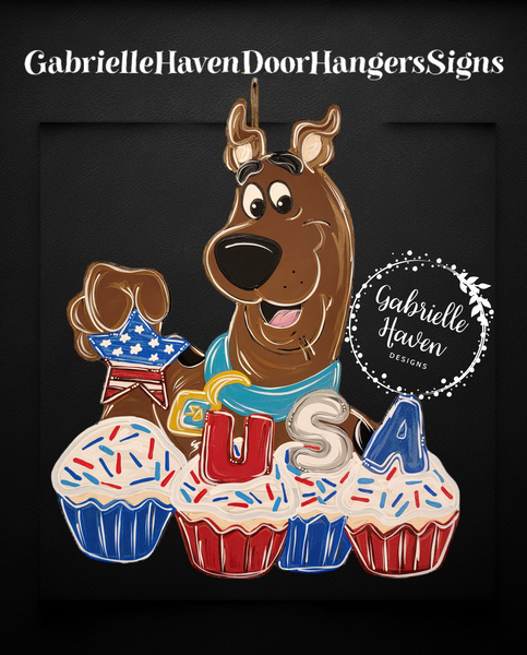 Scooby Patriotic USA Cupcakes