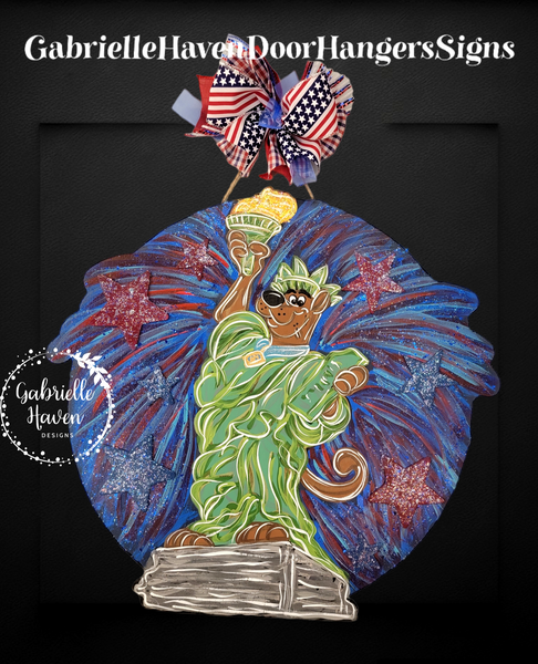 Scooby Statue of Liberty & Fireworks, 3D Stars