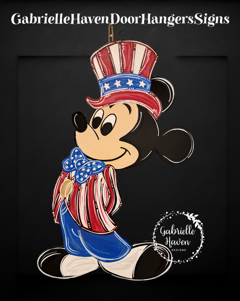 Mickey Uncle Sam Outfit, 24" height