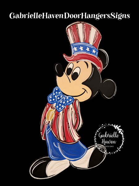 Mickey Uncle Sam Outfit, 24" height