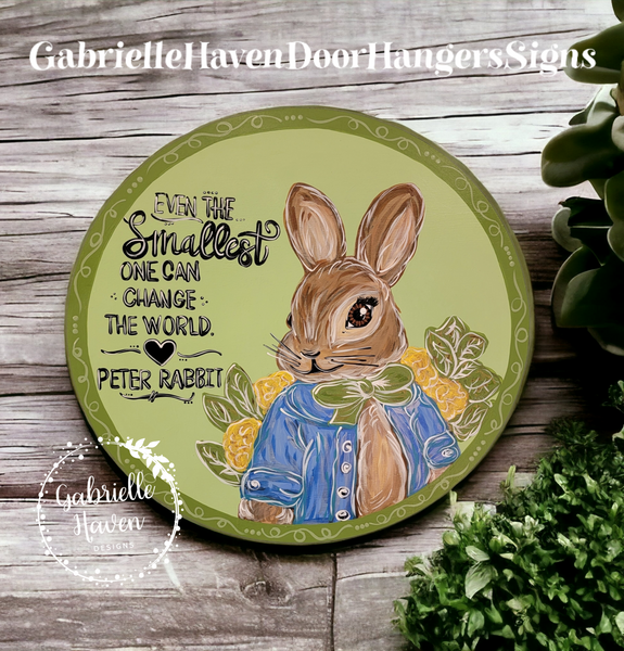 Peter Rabbit Baby Nursery Sign